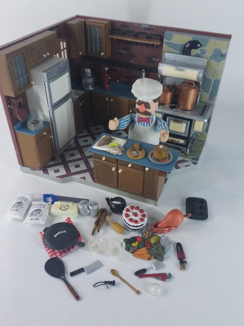 Muppets Palisades Series 3 2003 Swedish Chef Kitchen Playset Jim Henson